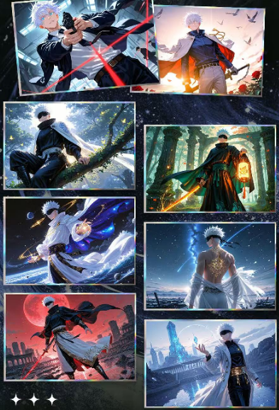 heng xin/xian jin A5 Jujutsu Kaisen Acrylic Art Card Trading Card