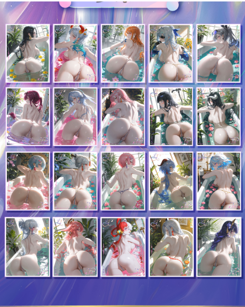 【 Baby Creative 】 Genshin+op Acrylic high-definition color paper spicy card