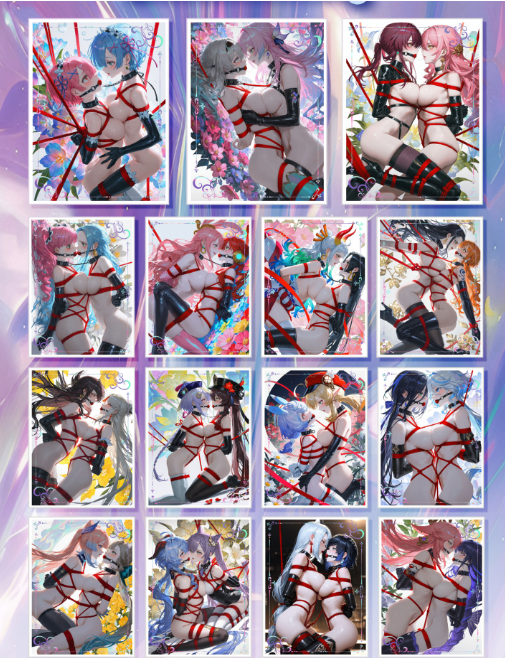 【 Baby Creative 】 Genshin+op Acrylic high-definition color paper spicy card