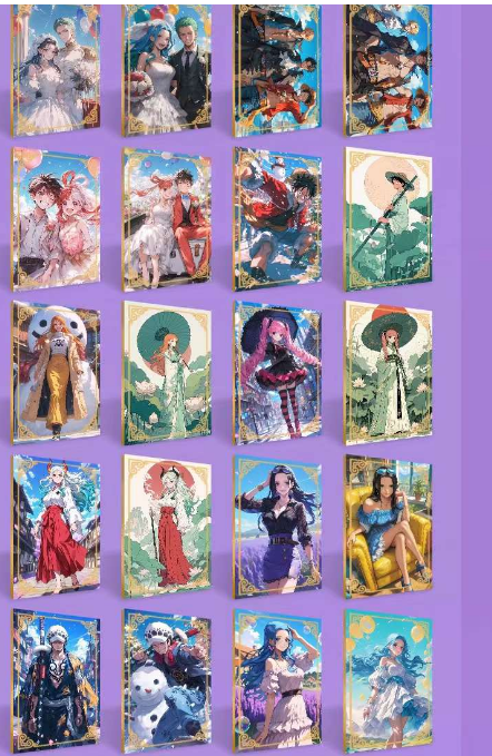 YI YING O P A4 Large Card Anime Trading Card