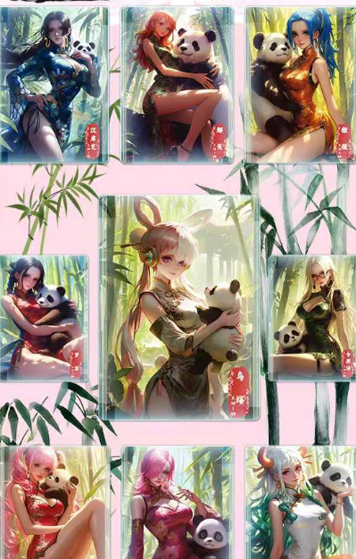 Ji yi Creative One Piece Collectible Cards