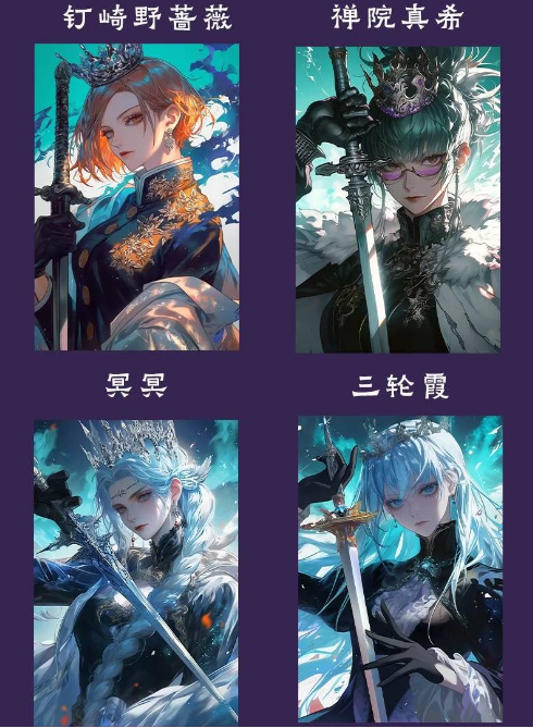 Luming & Jujutsu Kaisen Colored Paper Collectible Trading Cards