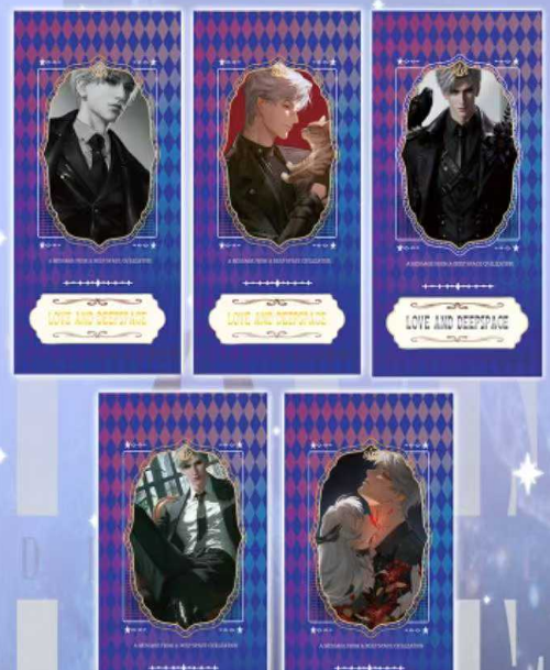 Wanka "Love and Deep Space" Tear Cards, 2 cards per pack.