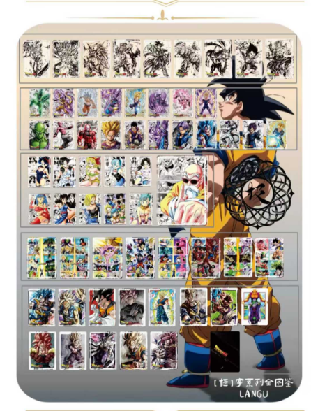 LIVE-LAN GU Dragon Ball Metal Collection Trading Cards