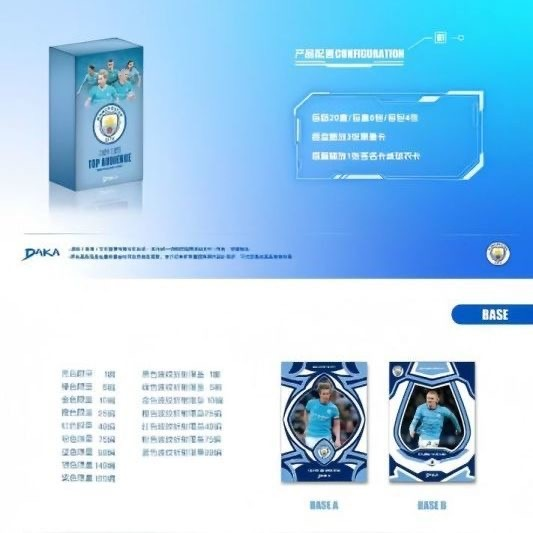 2024-25 Dhaka AC Milan Manchester City Juwen Mi Top Audience Team Box Star Card