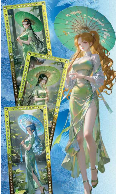 Xun meng One Piece Metal Ticket Stub Trading Cards