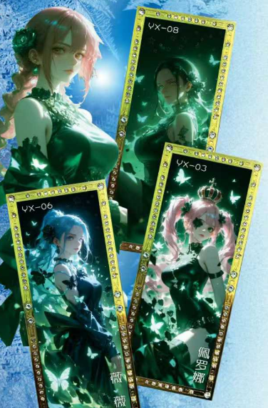 Xun meng One Piece Metal Ticket Stub Trading Cards