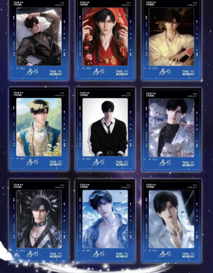 xin hui "Love and Deep Space" Tear Cards, 3 cards per pack.