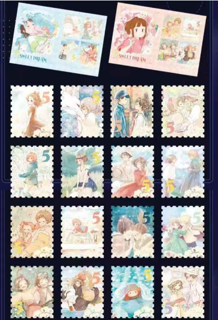 zhi meng Miyazaki Stamps and Postcards,collection card
