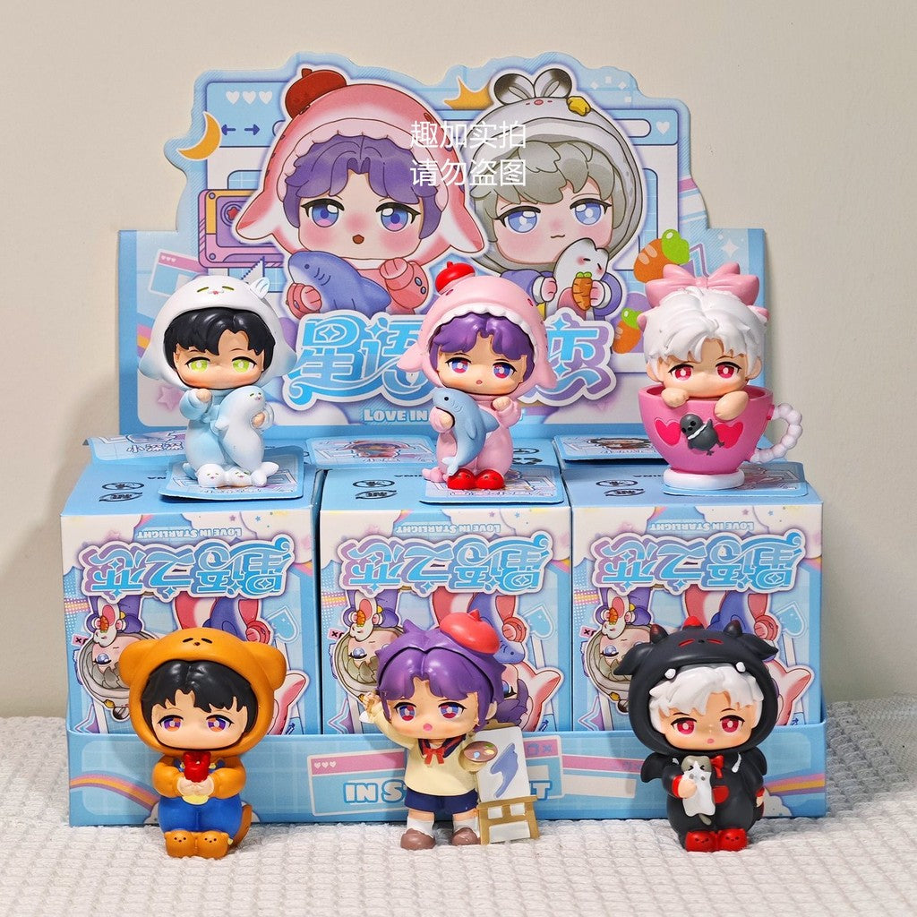 Blind Box Love and Deep Space Merchandise Figurine Qi Yu Qin Che Doll Anime Gift