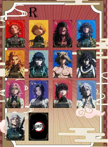 LIVE-JIAN XIN Demon Slayer Metal Collection Trading Cards