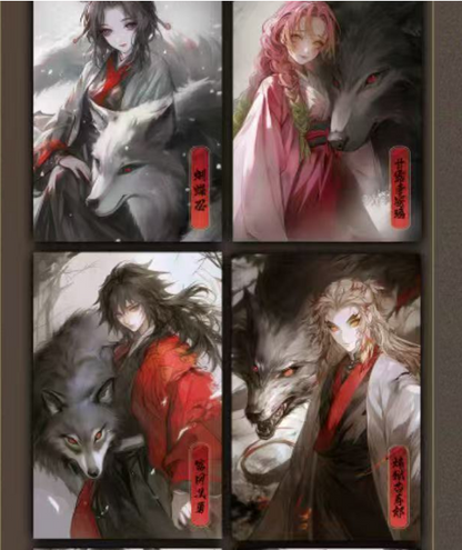 YUE KA Demon Slayer Blade A5 color paper card