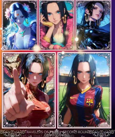 O P Boa Hancock，A5 trading card