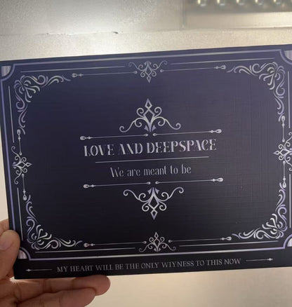 Love and Deep Space 4 stamps per envelope anime cards