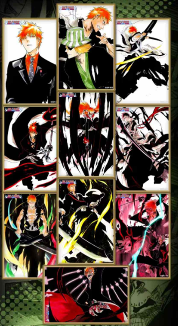 1YK Cultural and Creative BLEACH  colored paper Trading Card