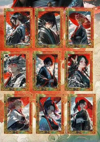 LIVE-,DI PING XIAN  Demon Slayer Metal Collection Trading Cards