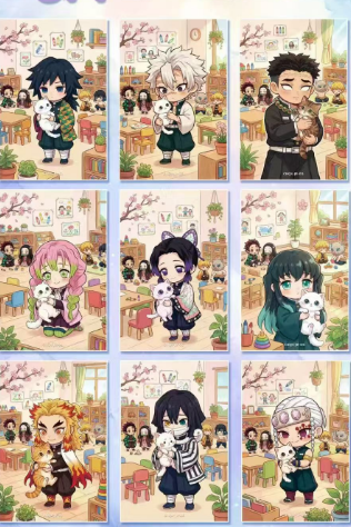 LIVE- Cute Style  Demon Slayer Acrylic colored paper