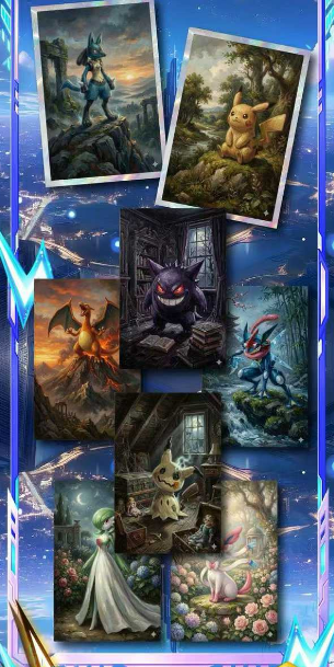 LIVE- ling xi 2  Pokémon Metal   Trading Card