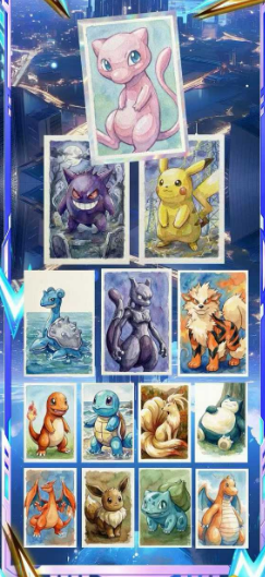LIVE- ling xi 2  Pokémon Metal   Trading Card