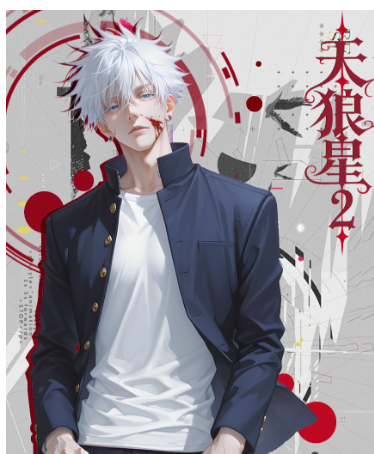 LIVE- TIAN LANG XING   Jujutsu Kaisen Acrylic Art Card Trading Card