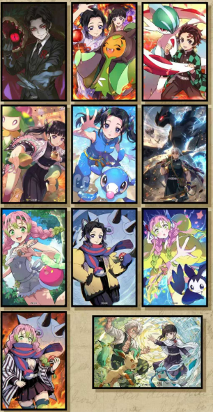 Pugu :Pokémon * Demon Slayer collection card