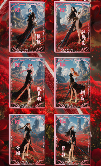 LIVE XING LUO O P metal Collection Trading Cards