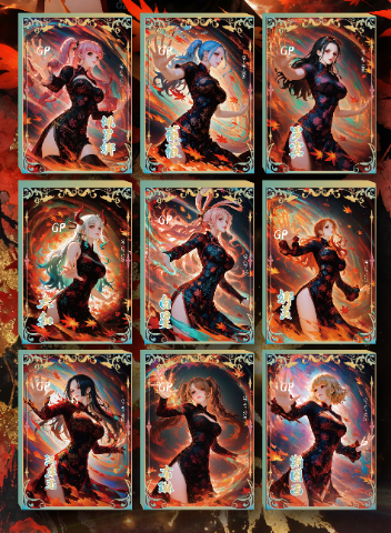LIVE XING LUO O P metal Collection Trading Cards