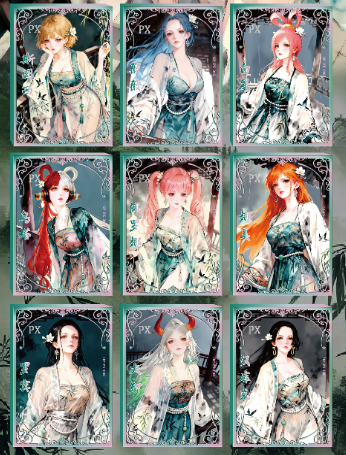 LIVE XING LUO O P metal Collection Trading Cards