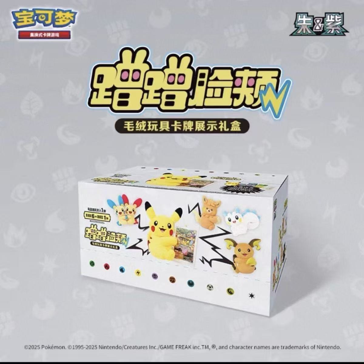 Pokémon Trading Card Game PTCG Simplified Chinese Red Purple Metal Card Deck Storage Box