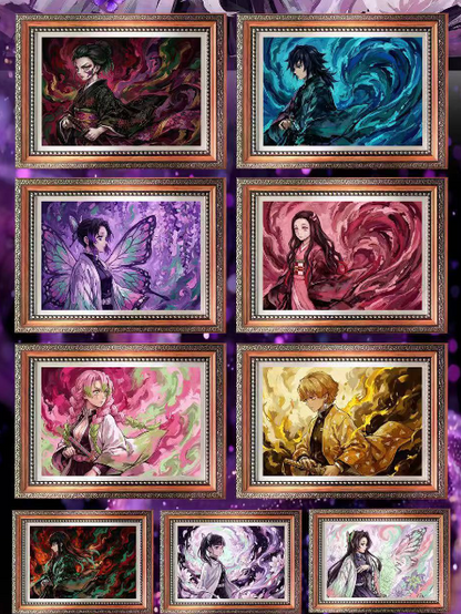 LIVE-JUN YUN Demon Slayer Metal Collection Trading Cards