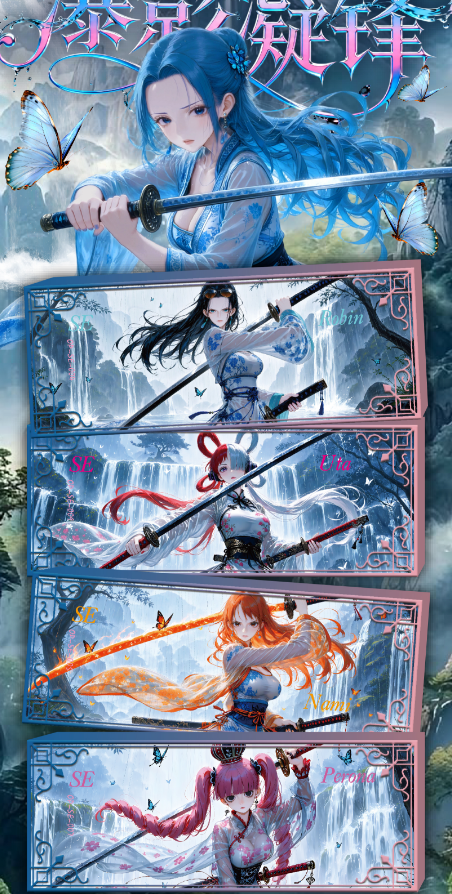 LIVE niang   chun  O P Metal Collection Trading Cards