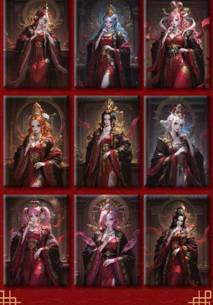 Qi dian O P Acrylic + Metal Trading Cards