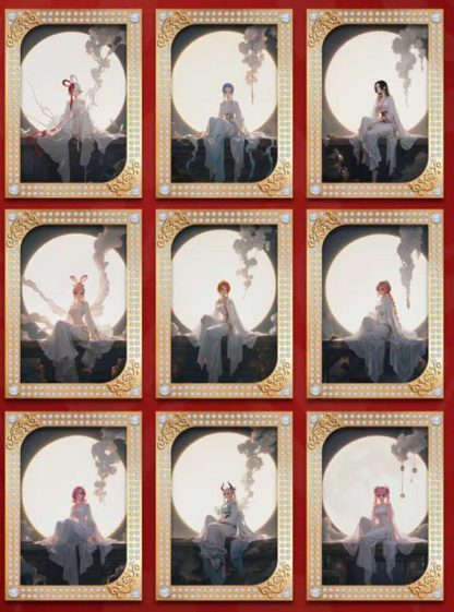 Qi dian O P Acrylic + Metal Trading Cards