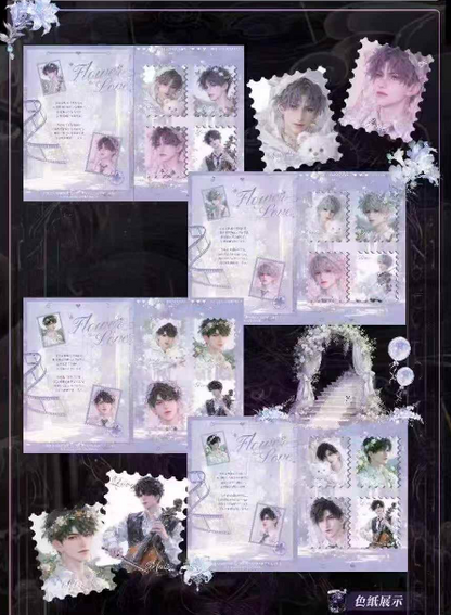 Huixin Cultural and Creative "Love and Liftoff" Art Card with Stamps, Including Trading Cards