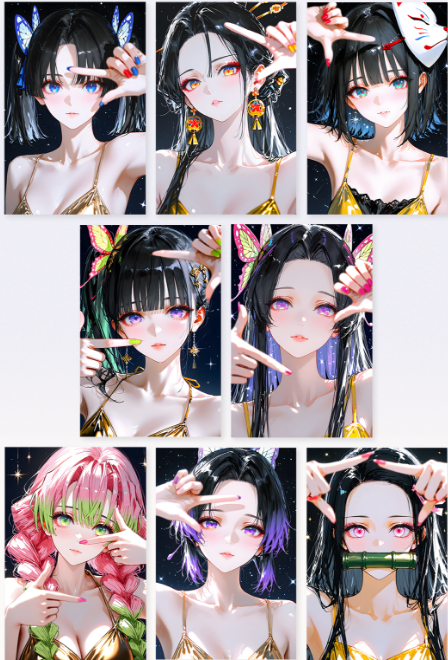 Qing yan Demon Slayer Acrylic colored paper