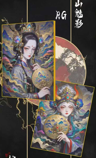 ling yue O P Metal Collection Trading Cards