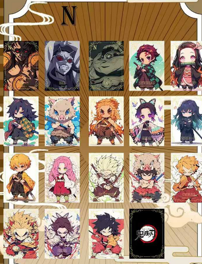 LIVE-JIAN XIN Demon Slayer Metal Collection Trading Cards