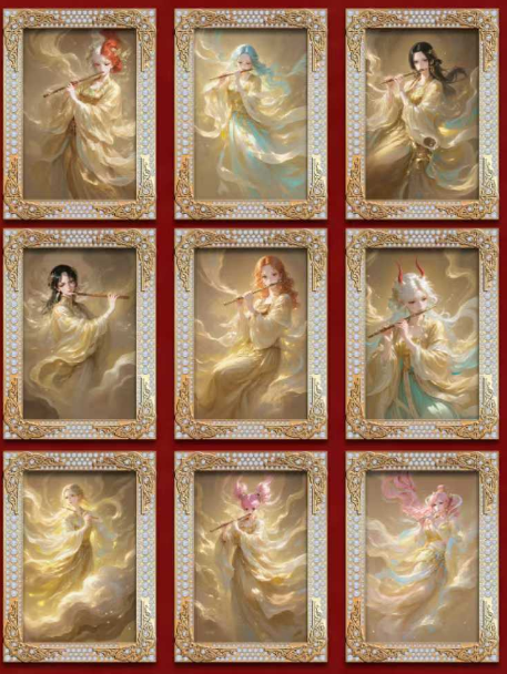 Qi dian O P Acrylic + Metal Trading Cards