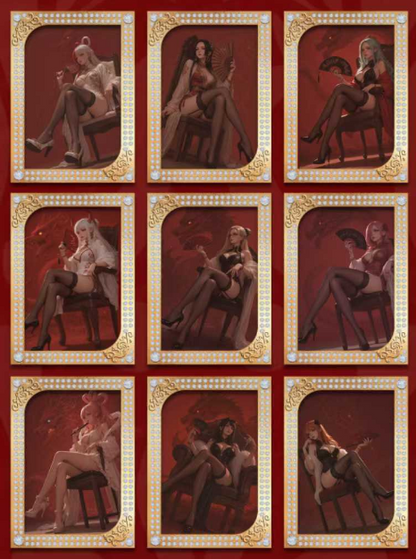 Qi dian O P Acrylic + Metal Trading Cards