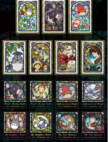 Jingman  Miyazaki Hayao Stamp Cards, one pack contains 4 cards