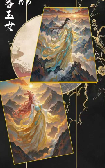 ling yue O P Metal Collection Trading Cards