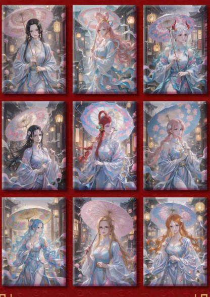 Qi dian O P Acrylic + Metal Trading Cards