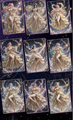 LIVE-Yunmeng Cultural and Creative One Piece Color paper trading card