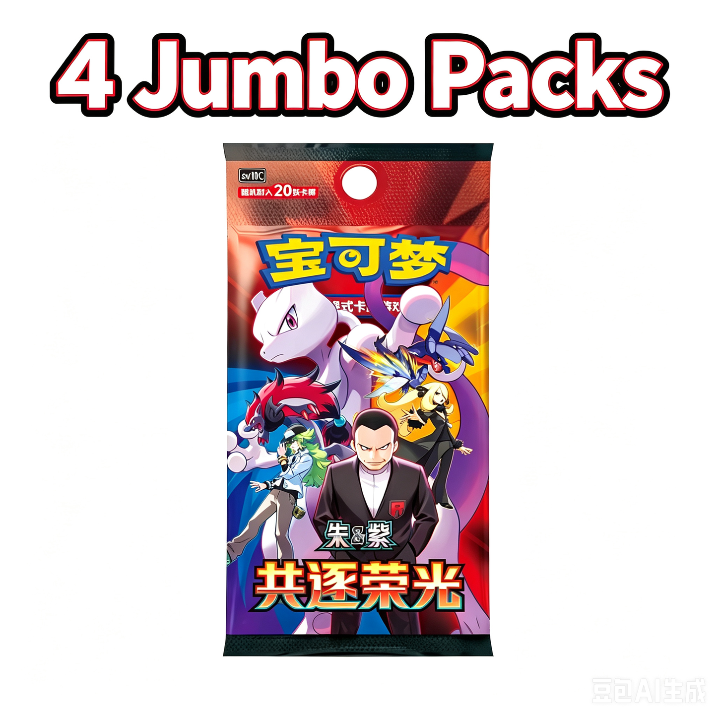 Pokemon Chinese 2026 CSV10C The Glory of Team Rocket Jumbo Booster Box Sealed