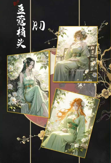 ling yue O P Metal Collection Trading Cards
