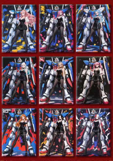 Qi dian O P Acrylic + Metal Trading Cards