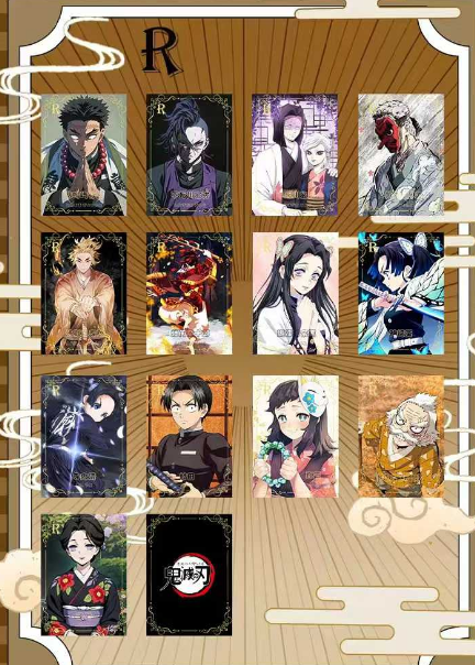 LIVE-JIAN XIN Demon Slayer Metal Collection Trading Cards