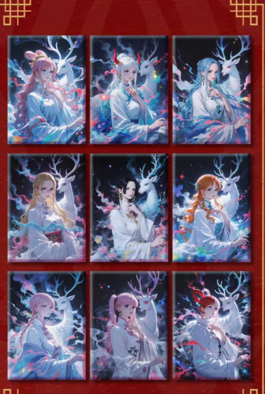 Qi dian O P Acrylic + Metal Trading Cards