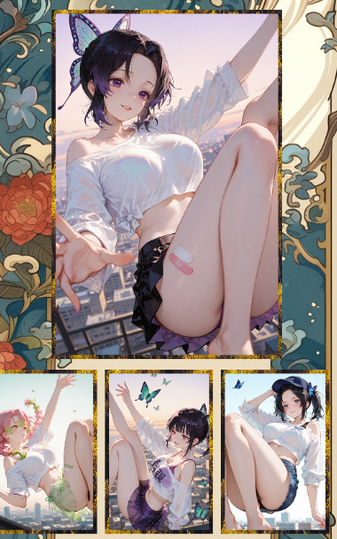 fu ka Demon Slayer Acrylic colored paper