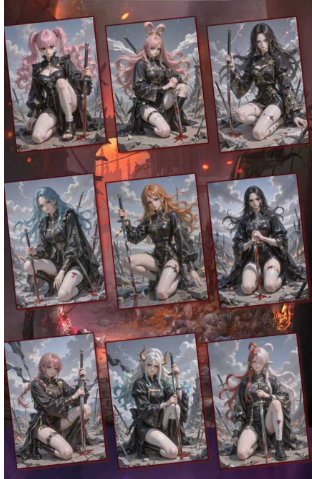 LIVE-Yunmeng Cultural and Creative One Piece Color paper trading card